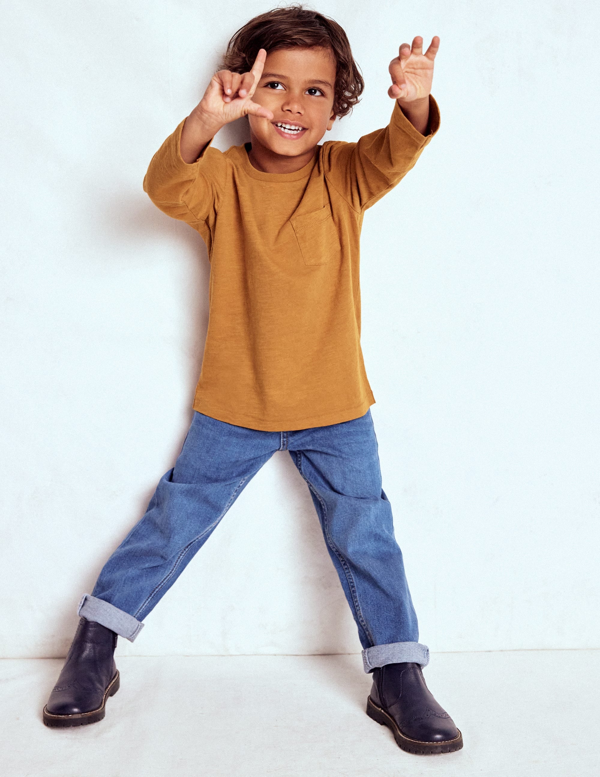 Everyday Long Sleeve T-Shirt-Toffee Brown - Image 1