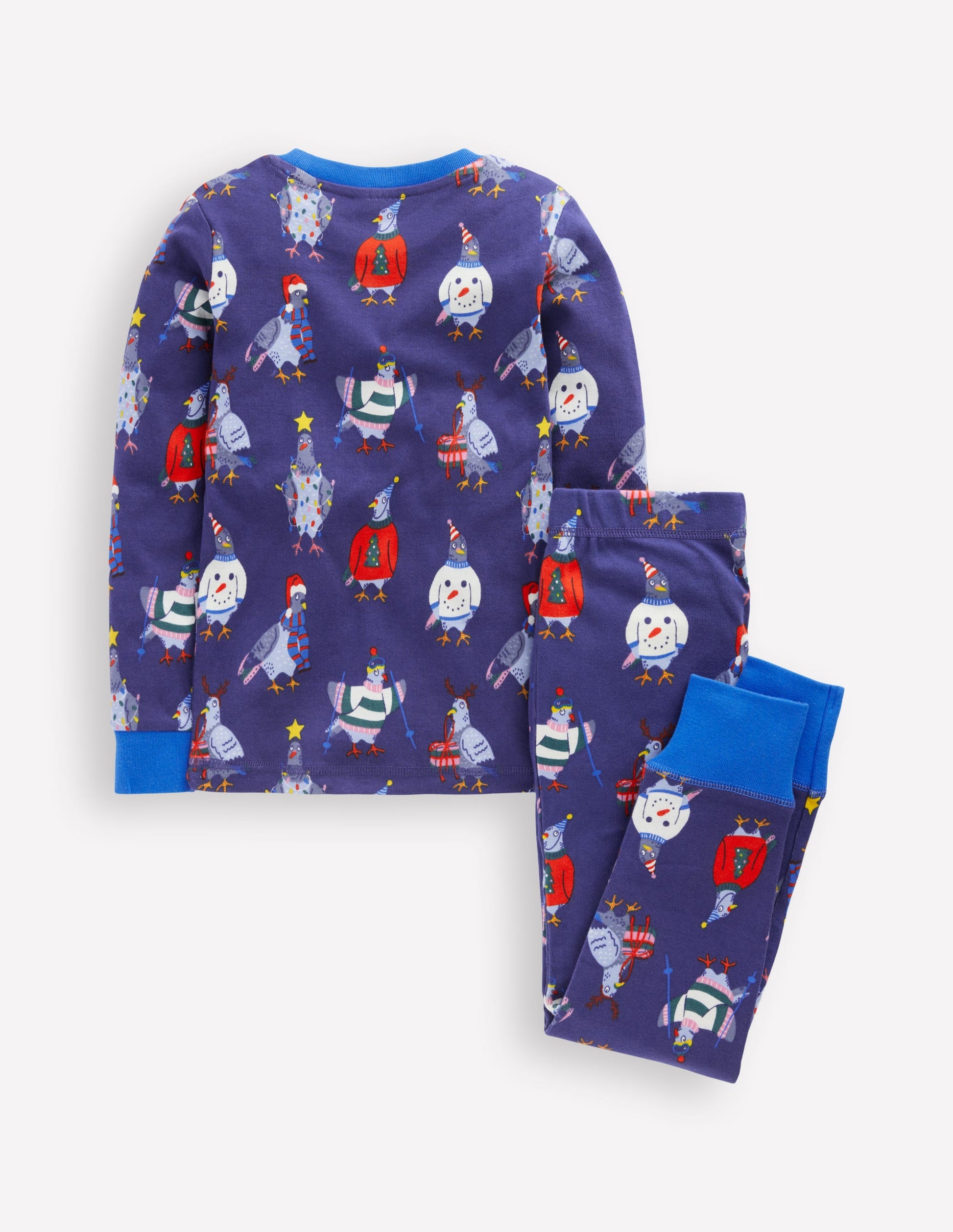 Snug Long John Pyjamas-Pigeons-2