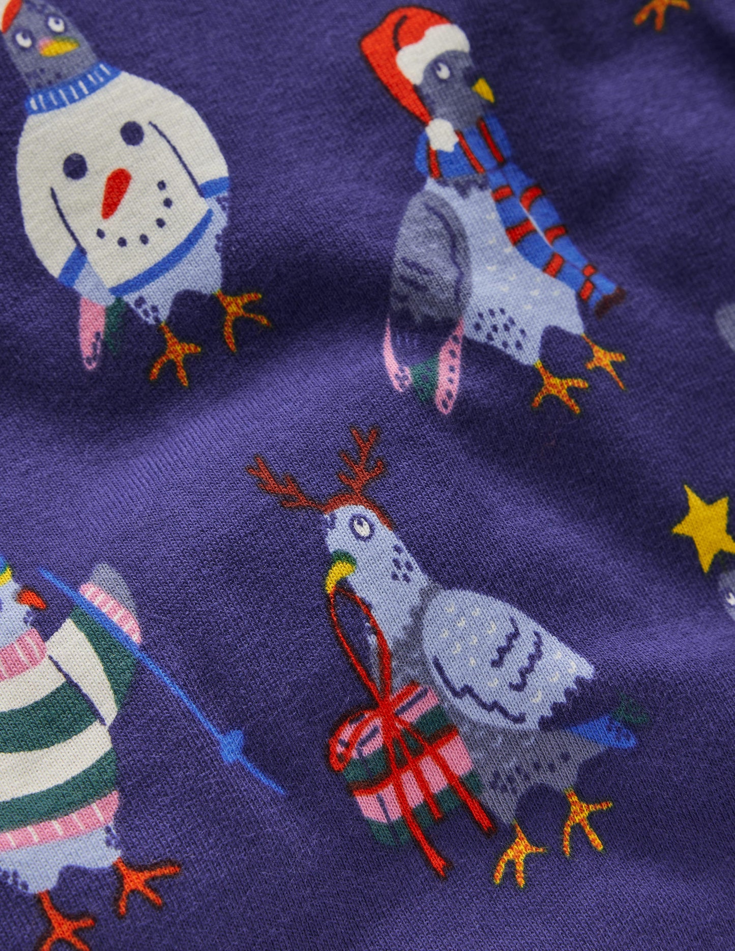 Snug Long John Pyjamas-Pigeons
