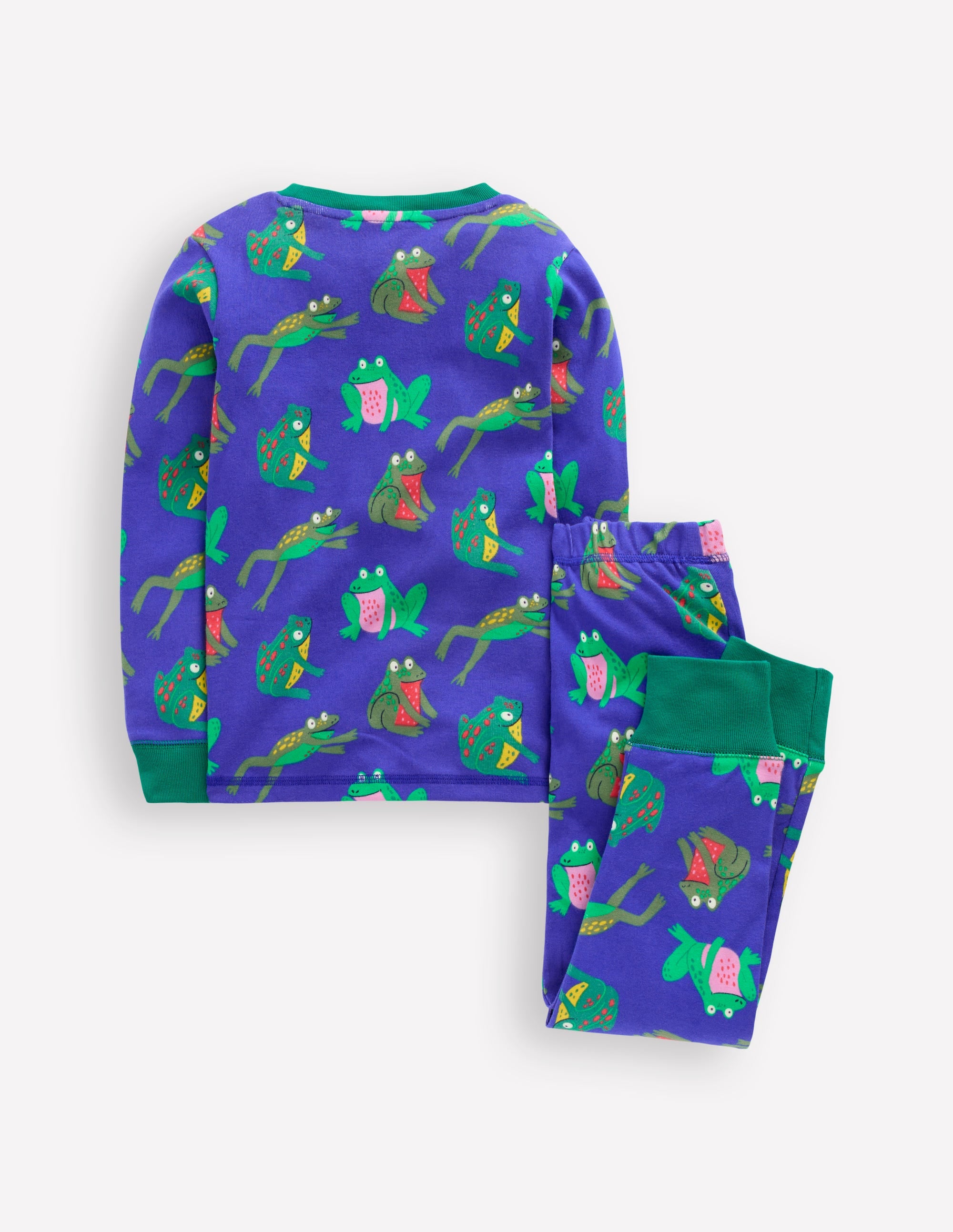 Snug Glow-in-the-dark Pyjamas-Surf The Web Frogs - Image 2