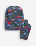 Snug Glow-in-the-dark Pyjamas-Festive Cars