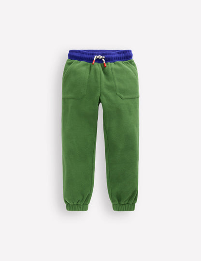 Cosy Fleece Joggers-Broccoli Green-1