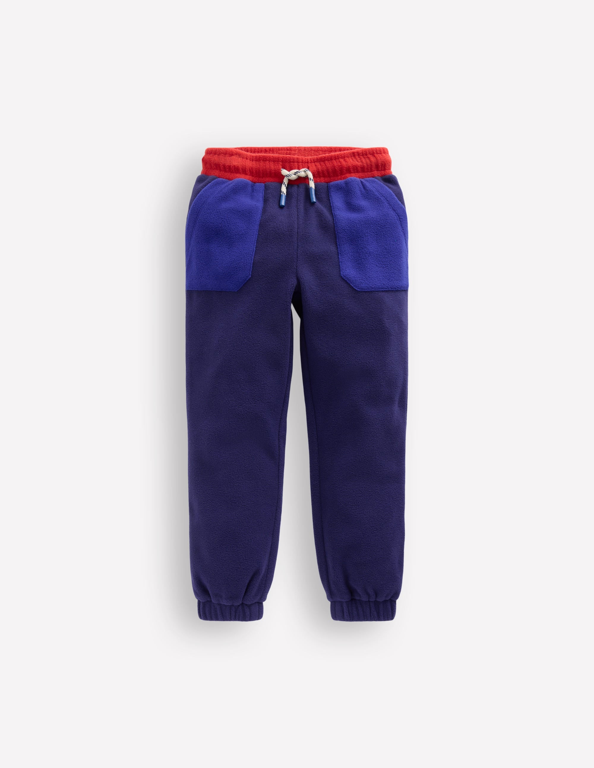 Cosy Fleece Joggers-College Navy - Image 1