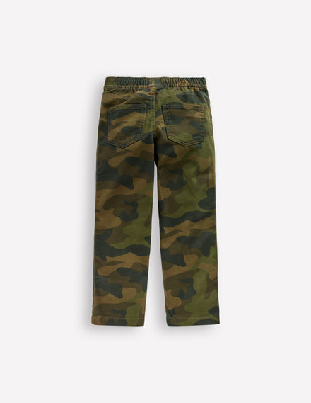 Pull-on Cotton Trouser-Camo