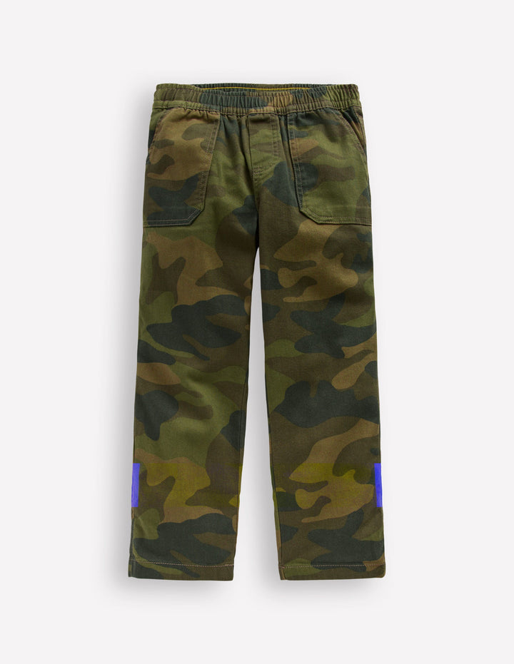 Pull-on Cotton Trouser-Camo