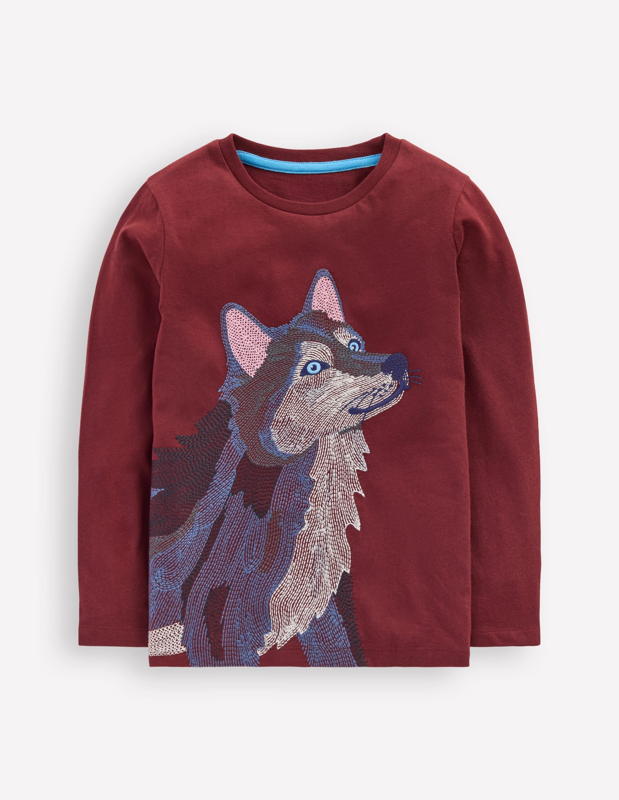 Superstitch Long Sleeve Top-Port Wolf - Image 1