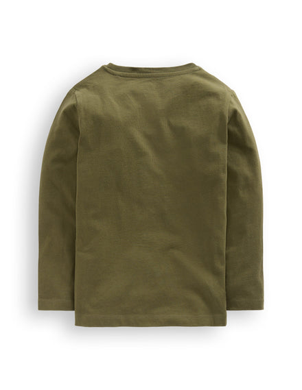 Longsleeve Superstitch T-shirt-Classic Khaki Bear