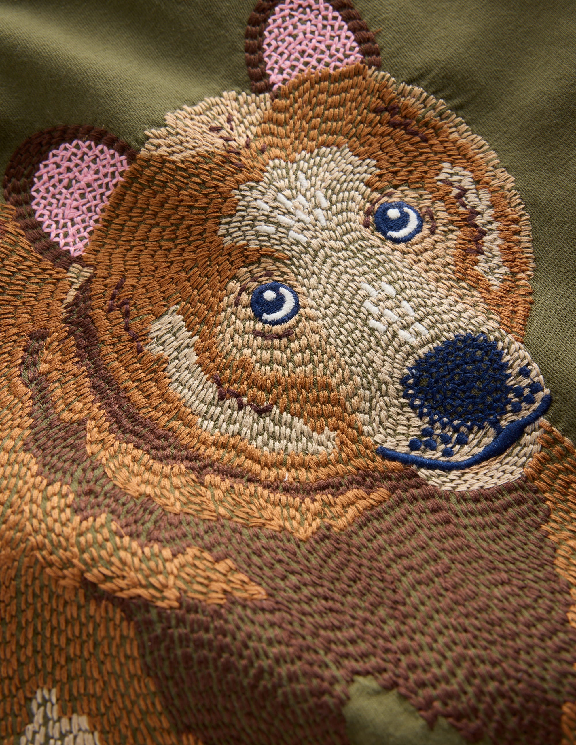 Superstitch Long Sleeve Top-Classic Khaki Bear - Image 3