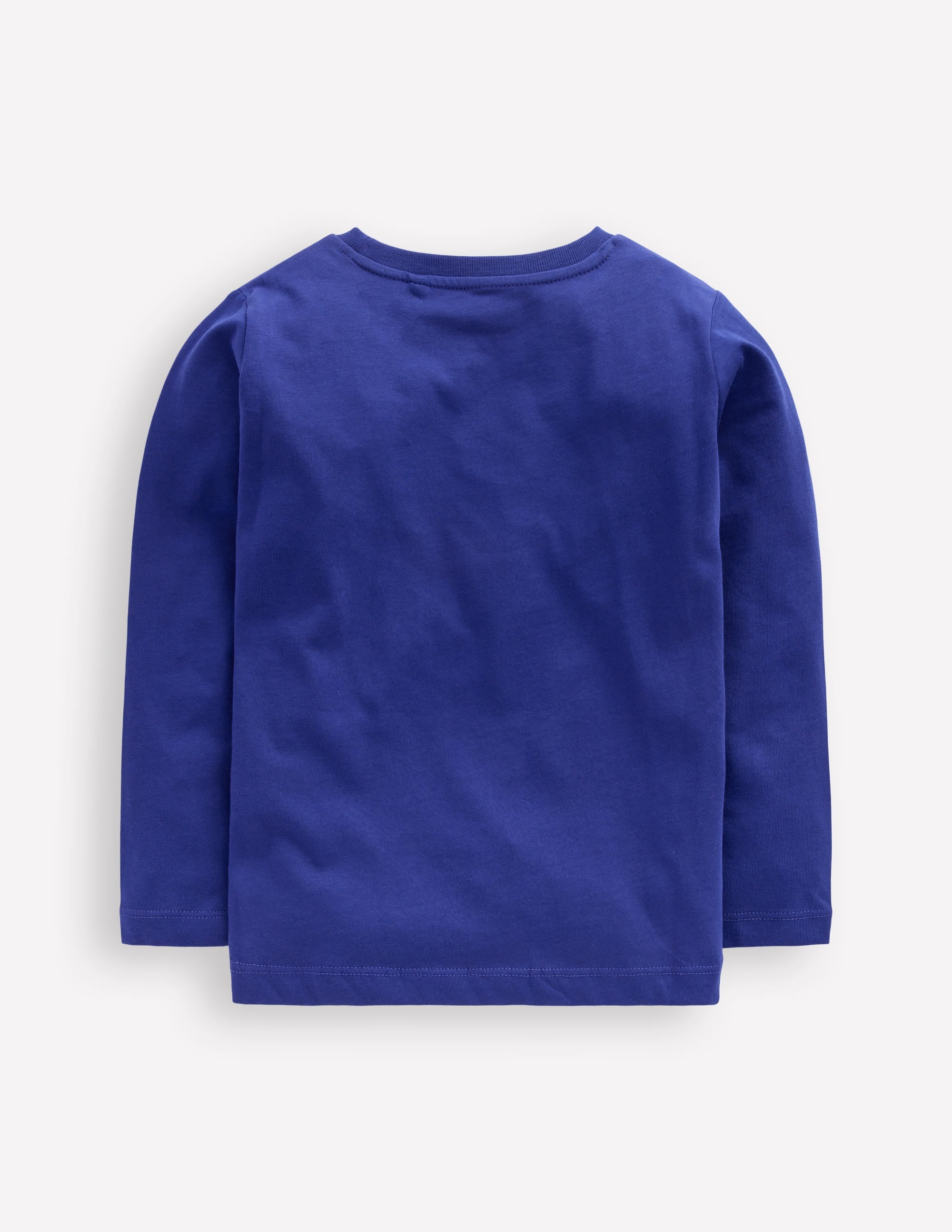 Long Sleeve Printed T-shirt-Sapphire Blue Vehicles - Image 2
