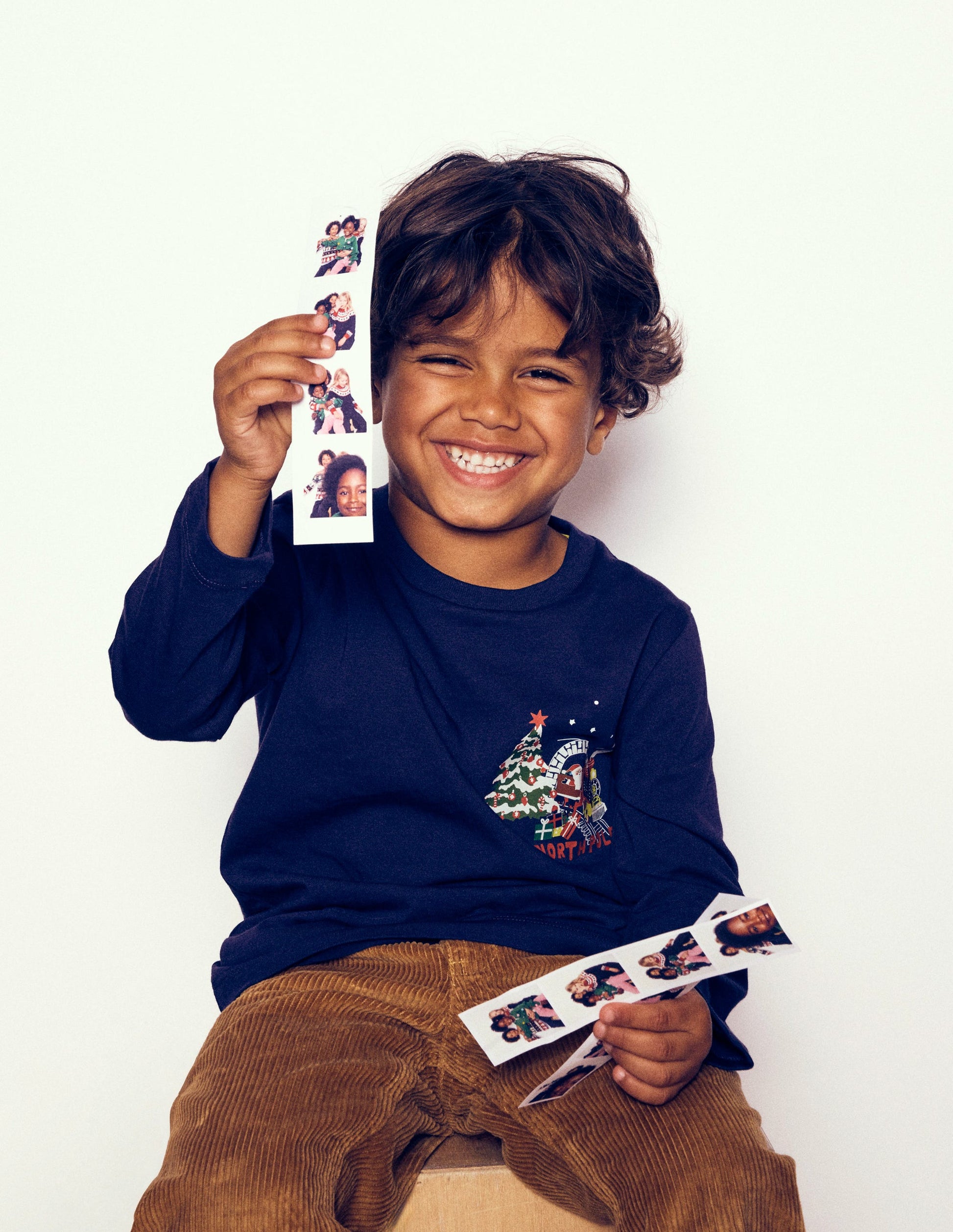 Front & Back Printed T-shirt-Twilight Blue North Pole-1