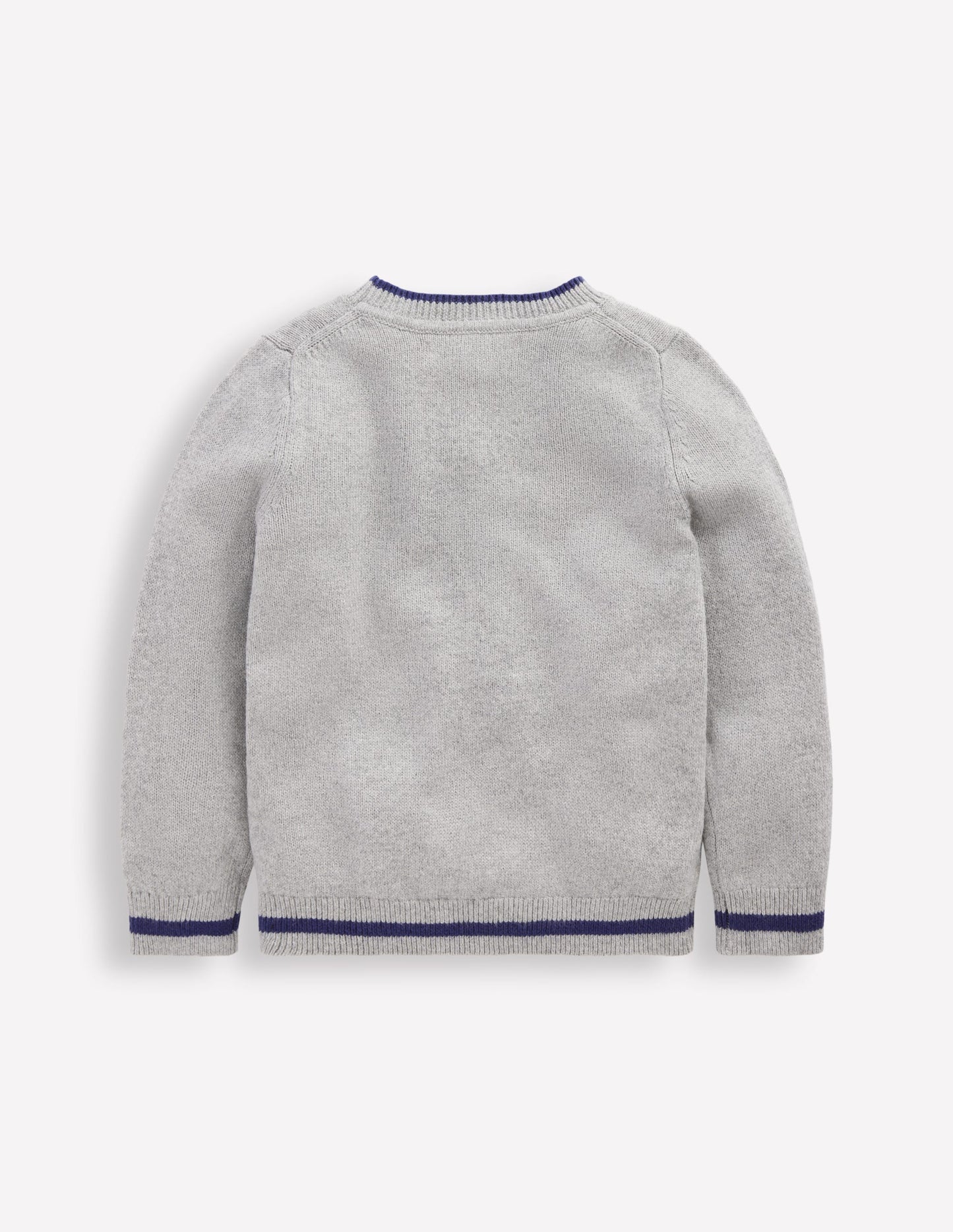 Fun Logo Jumper-Grey Marl Cars