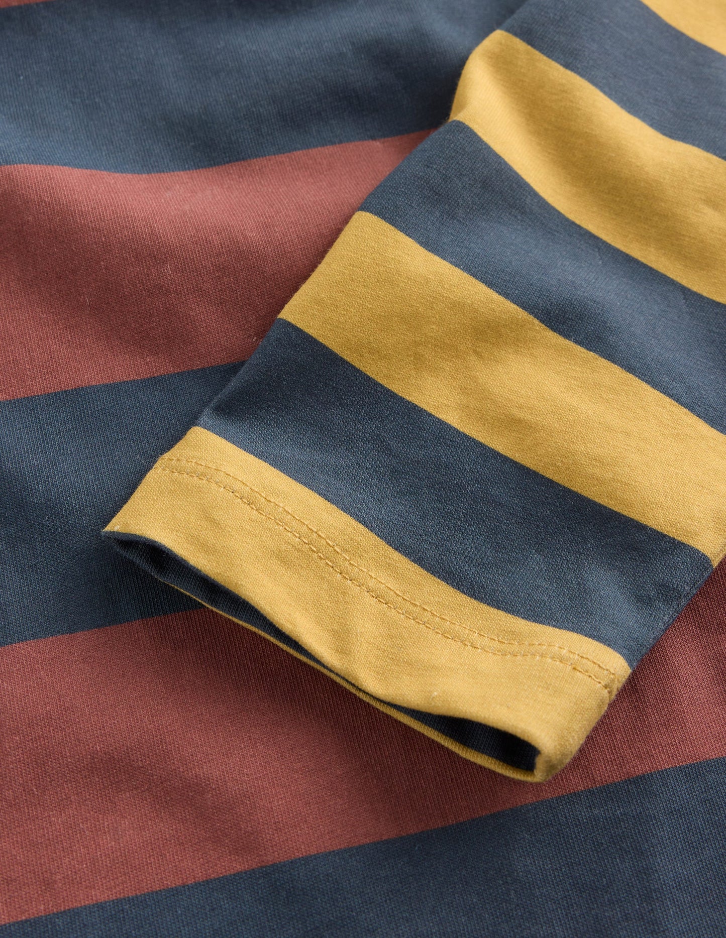 Long Sleeve Hotchpotch T-shirt-Navy Multi