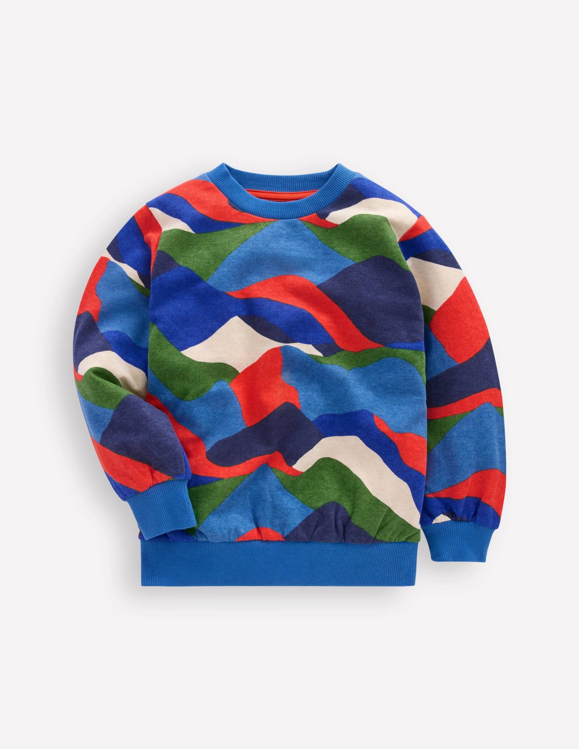 Everyday Printed Sweatshirt-Abstract Landscape - Image 1