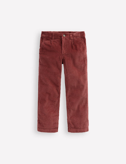 Everyday Relaxed Trousers-Chestnut Cord
