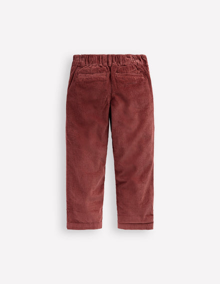 Everyday Relaxed Trousers-Chestnut Cord