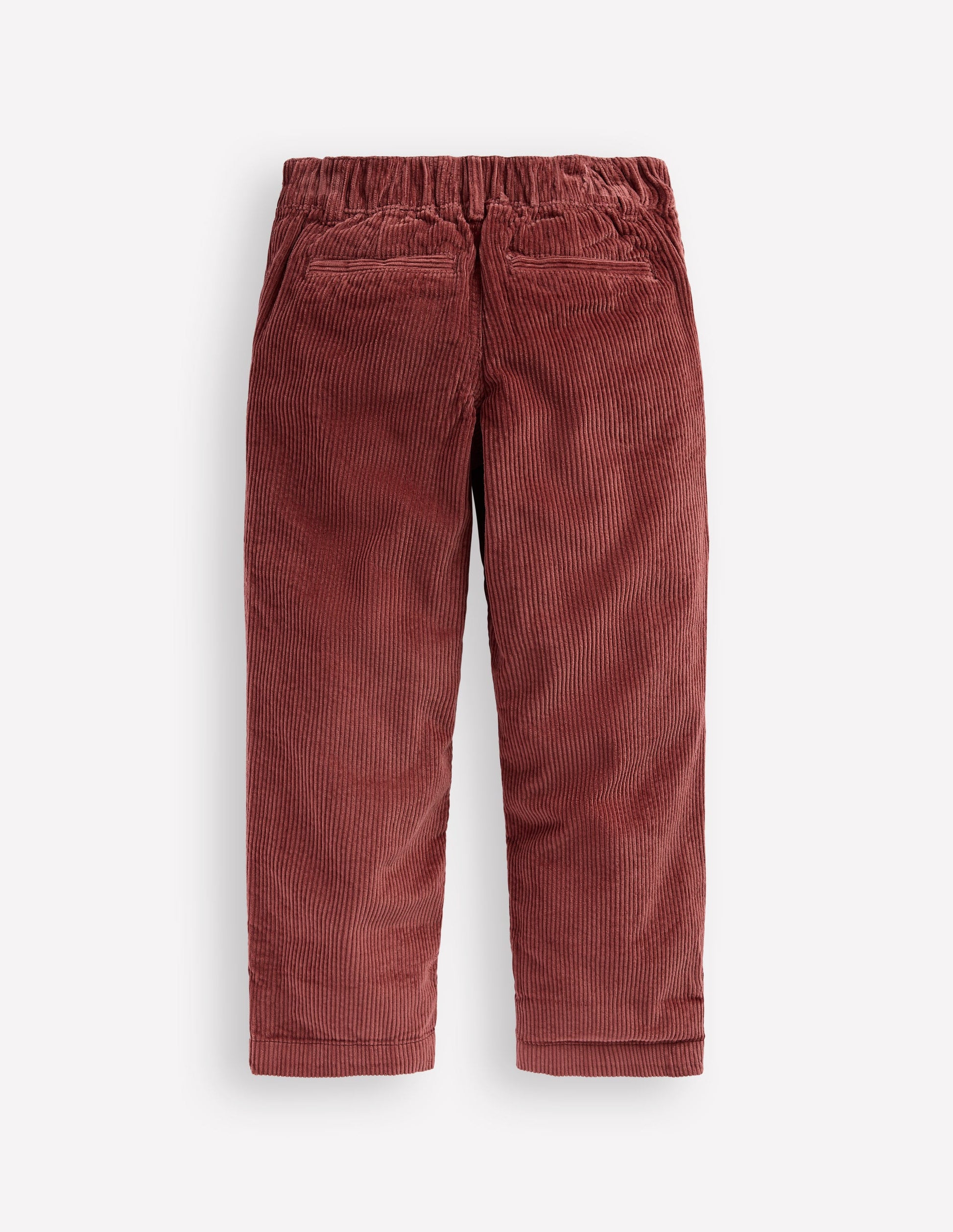 Everyday Straight Leg Trousers-Chestnut Cord-2