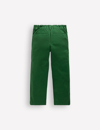 Everyday Relaxed Trousers-Pine Green Twill-4