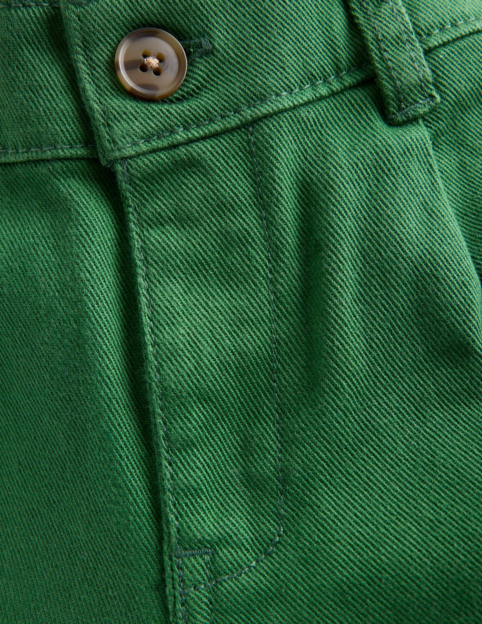 Everyday Relaxed Trousers-Pine Green Twill-5
