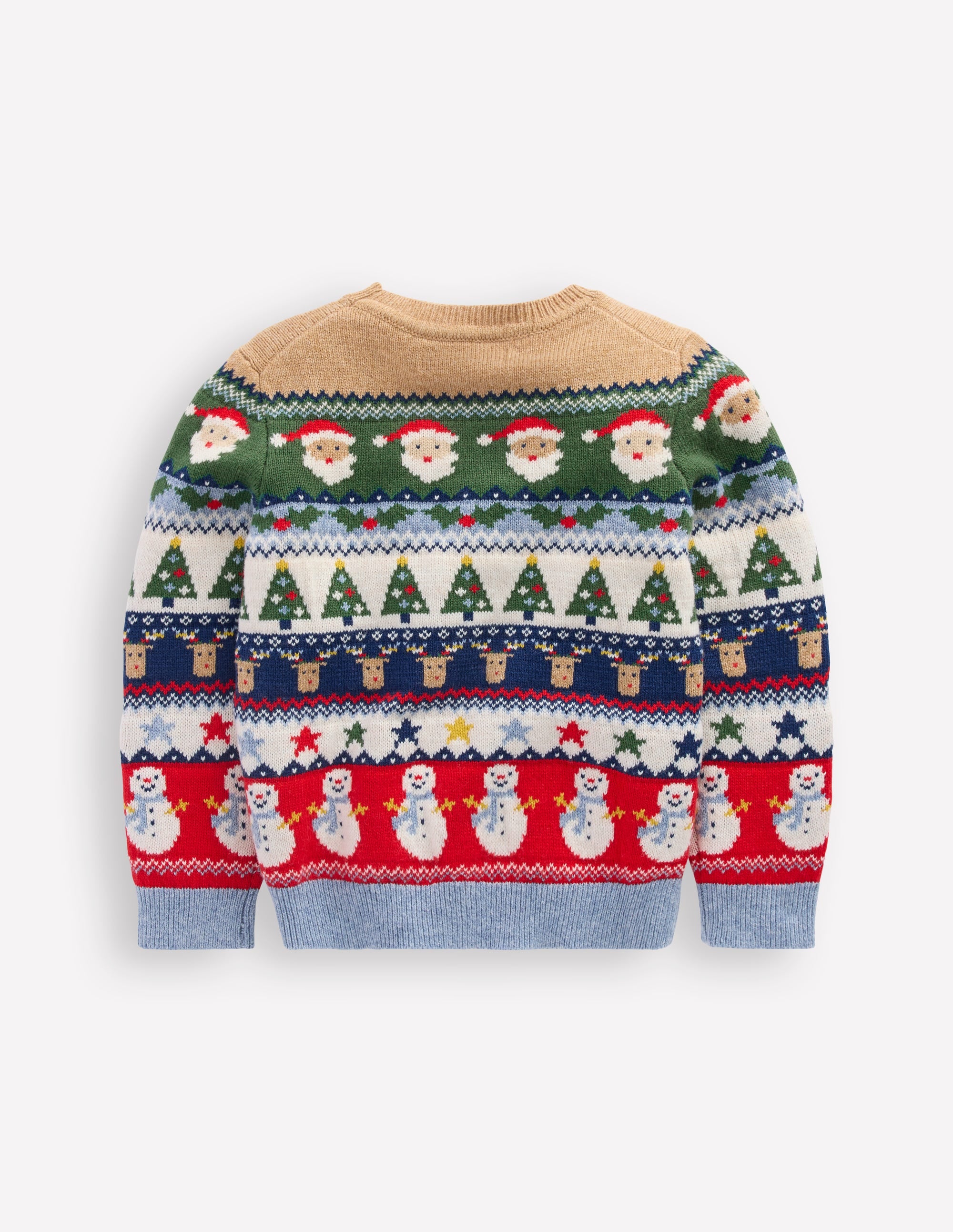 Fair Isle Jumper-Multi Christmas Fairisle - Image 2