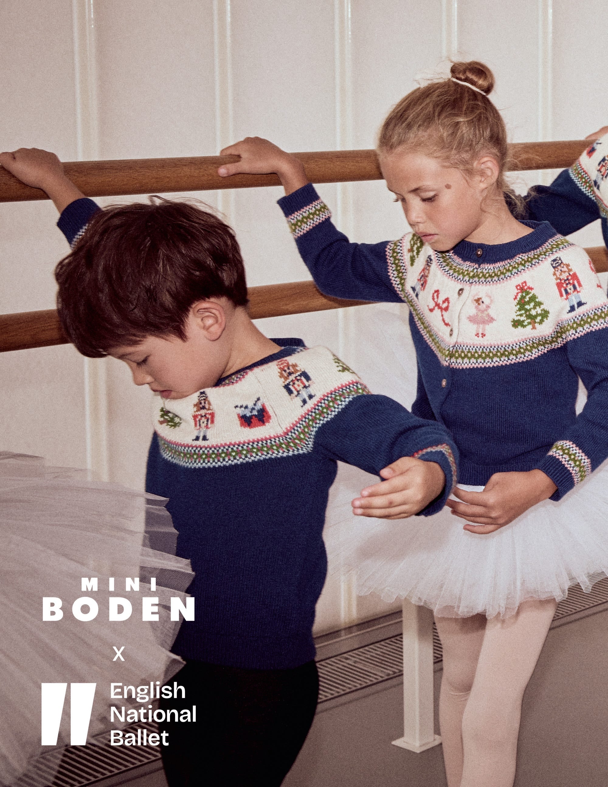 Fair Isle Jumper-College Navy Nutcracker - Image 1