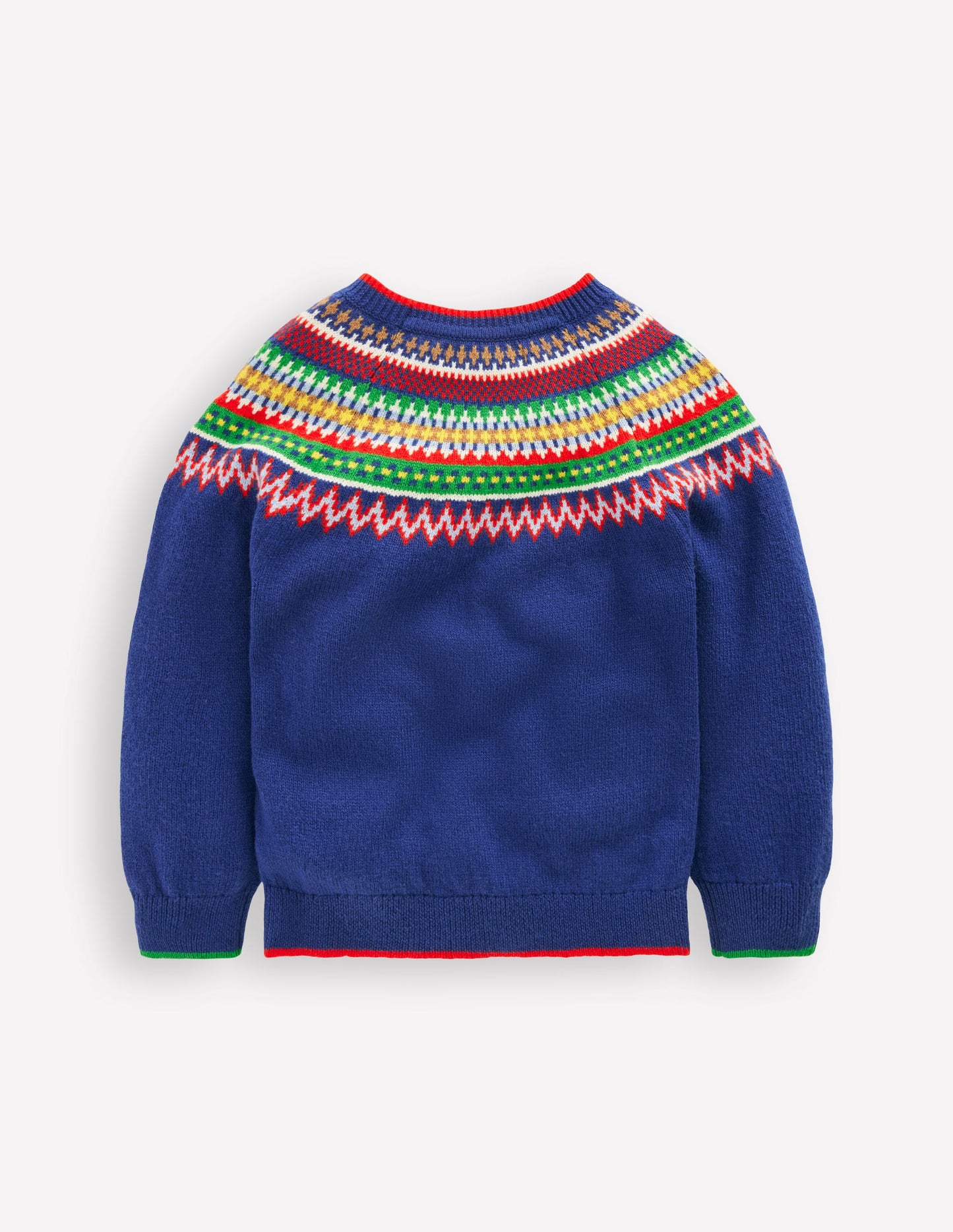 Fair Isle Jumper-Sapphire Blue Multi