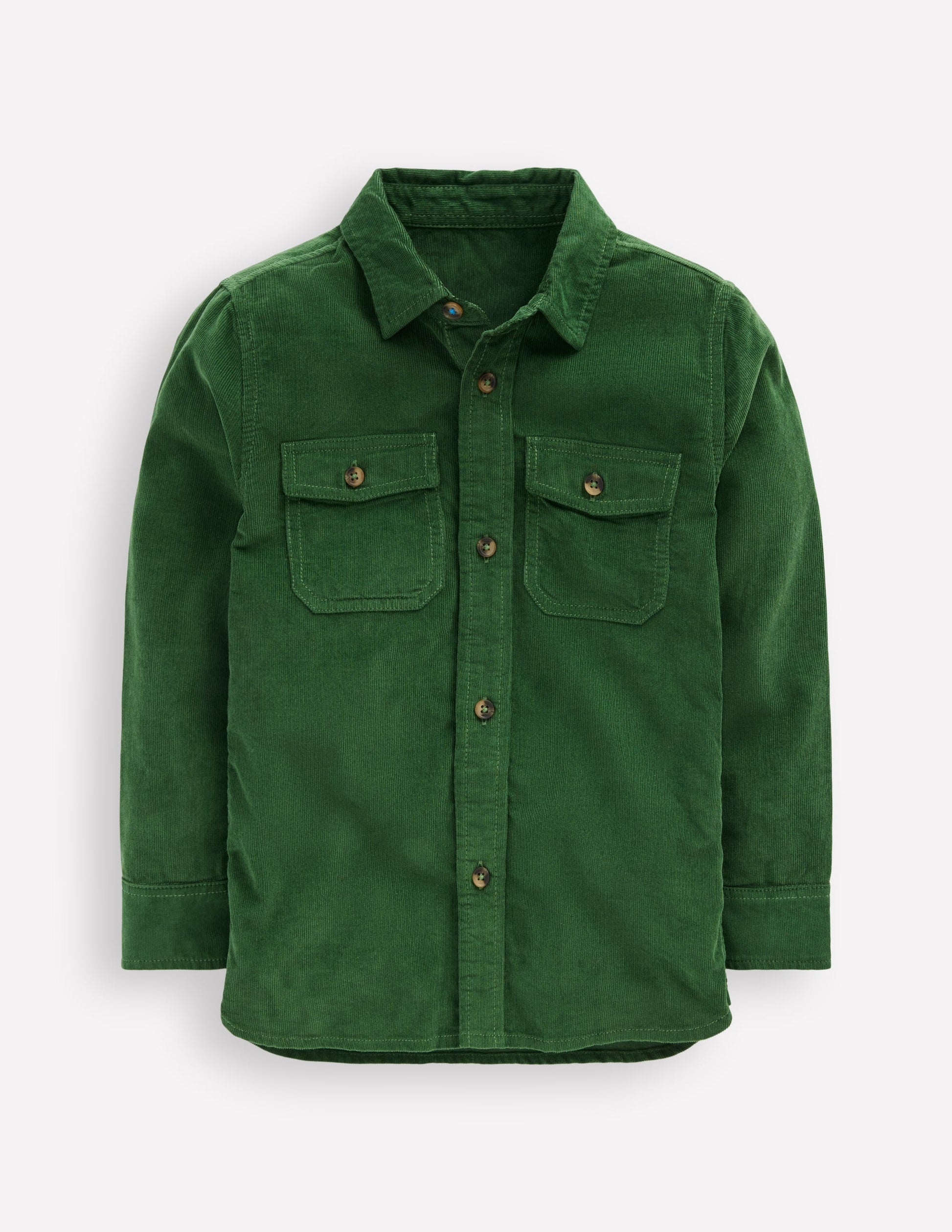 Corduroy Shirt-Pine Green-2