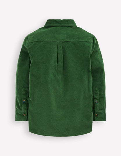 Corduroy Shirt-Pine Green-3