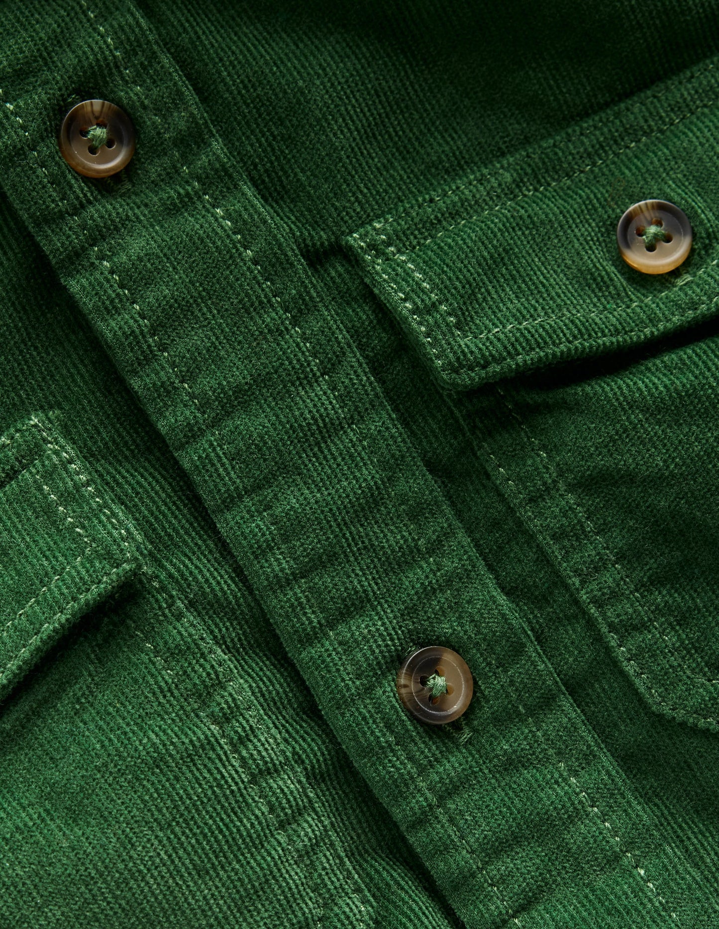 Corduroy Shirt-Pine Green
