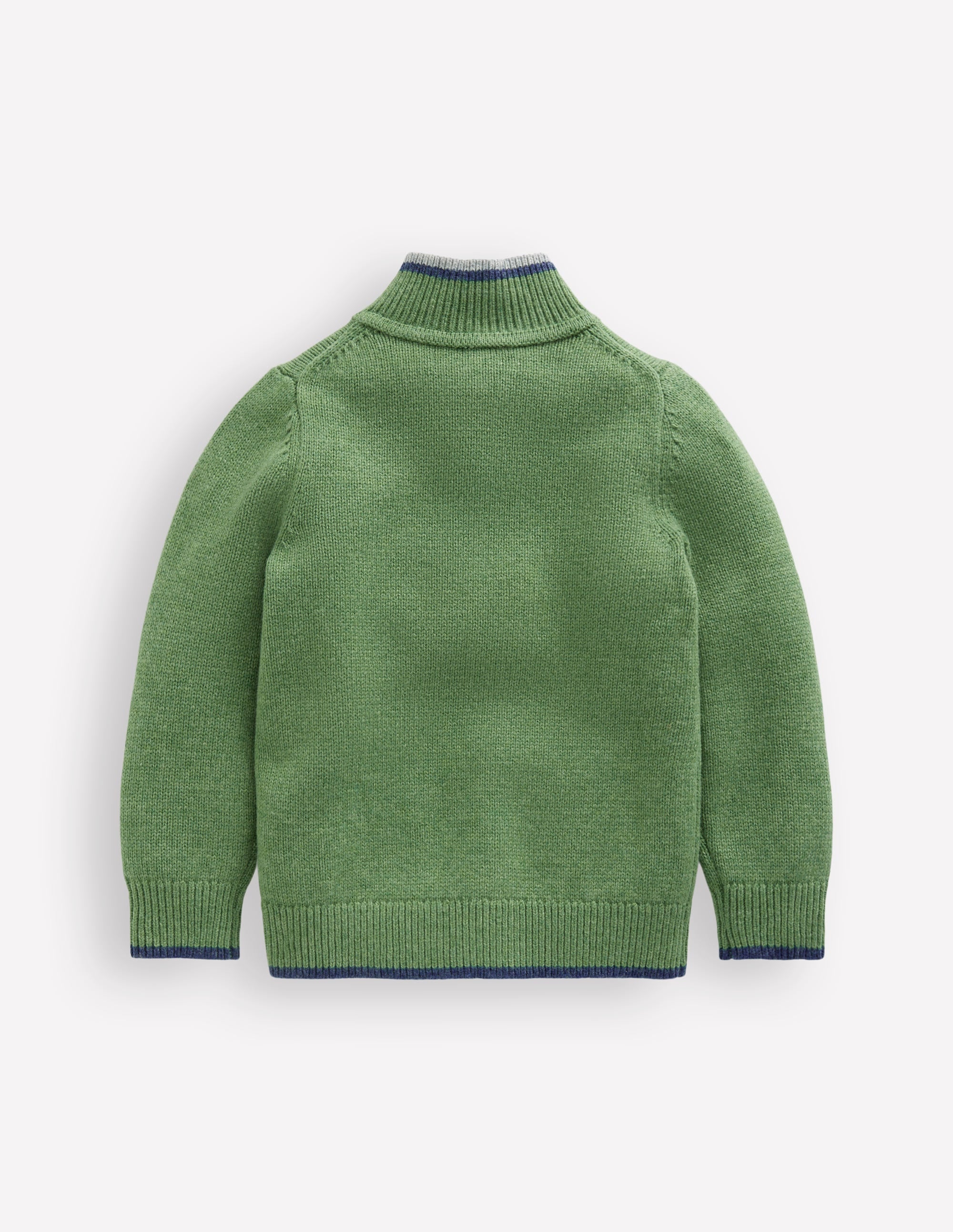 Heritage Half-Zip Jumper-Safari Green - Image 5