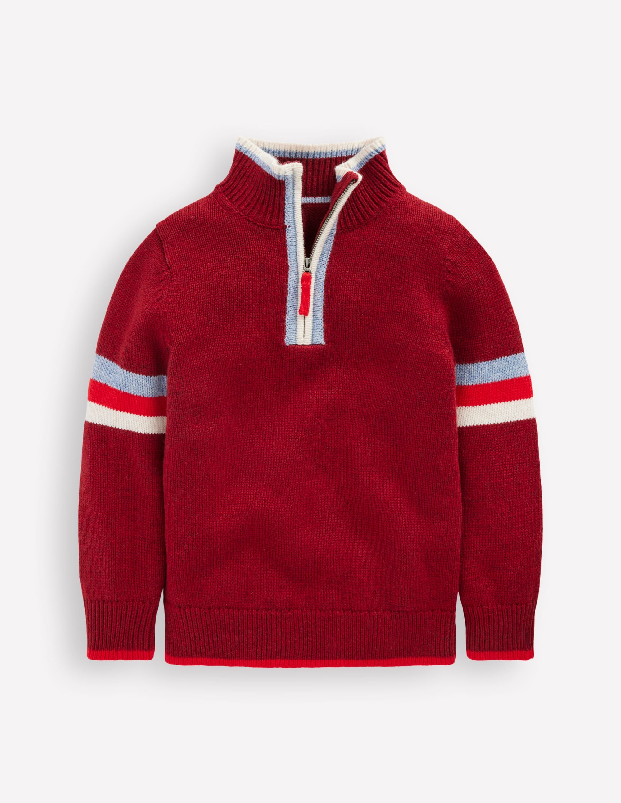 Heritage Half-Zip Jumper-Rumba Red - Image 2