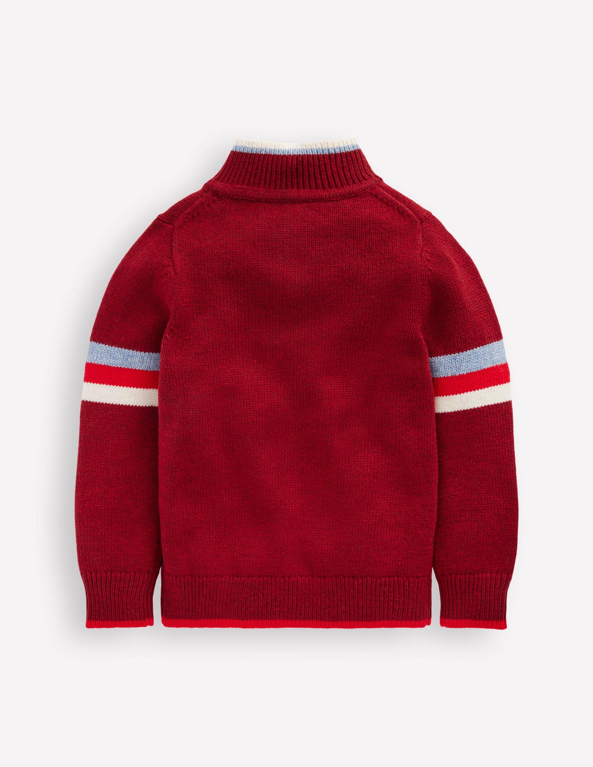 Heritage Half-Zip Jumper-Rumba Red-4
