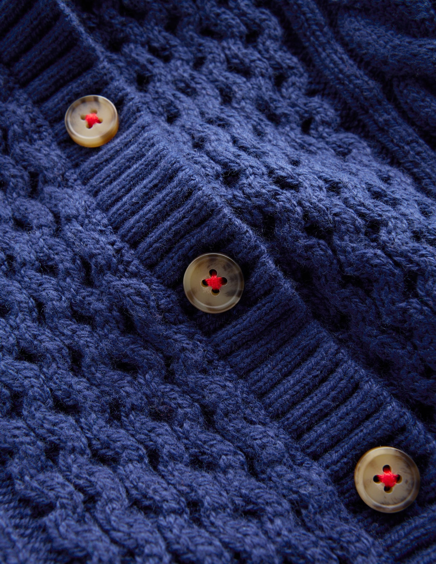 Heritage Cable Cardigan-College Navy