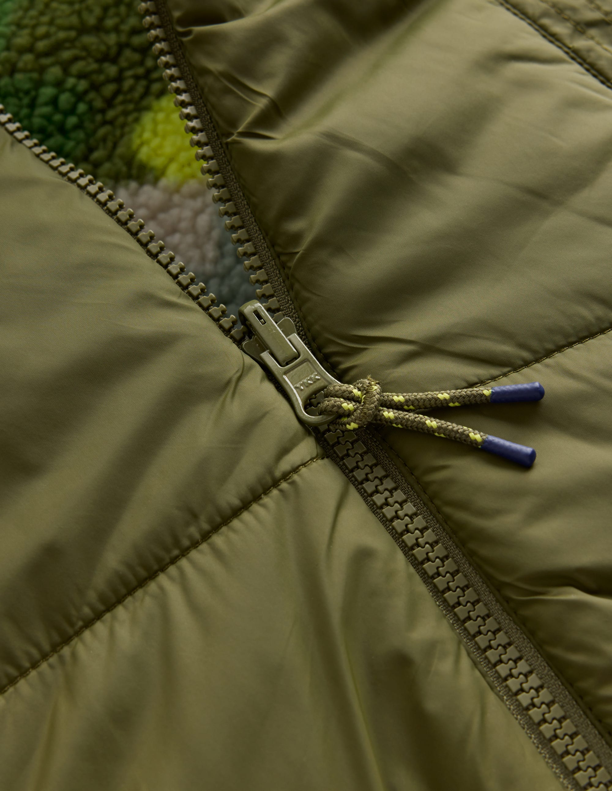 Reversible Cosy Borg Jacket-Green Camo - Image 3
