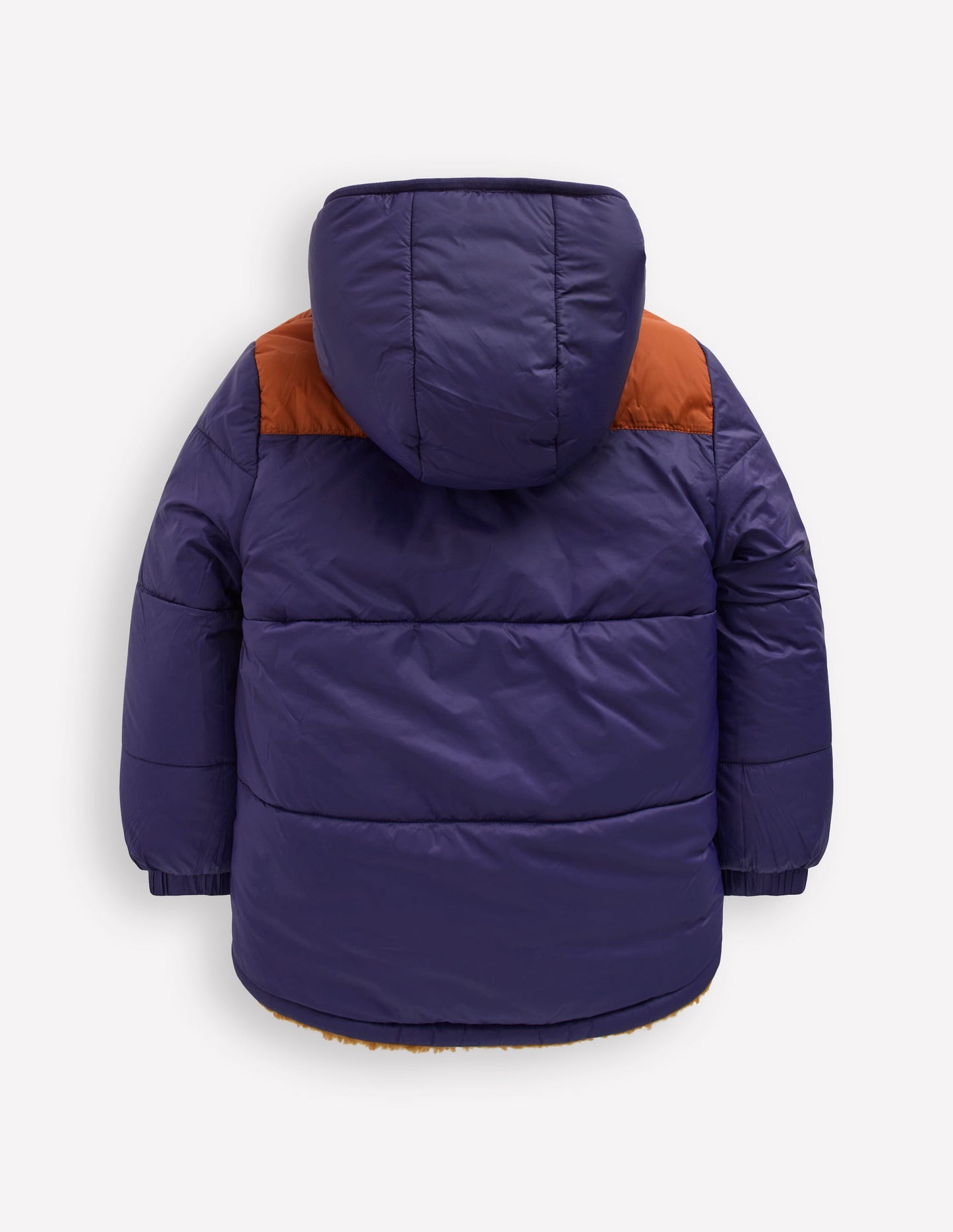 Reversible Cosy Borg Jacket-Brown Borg