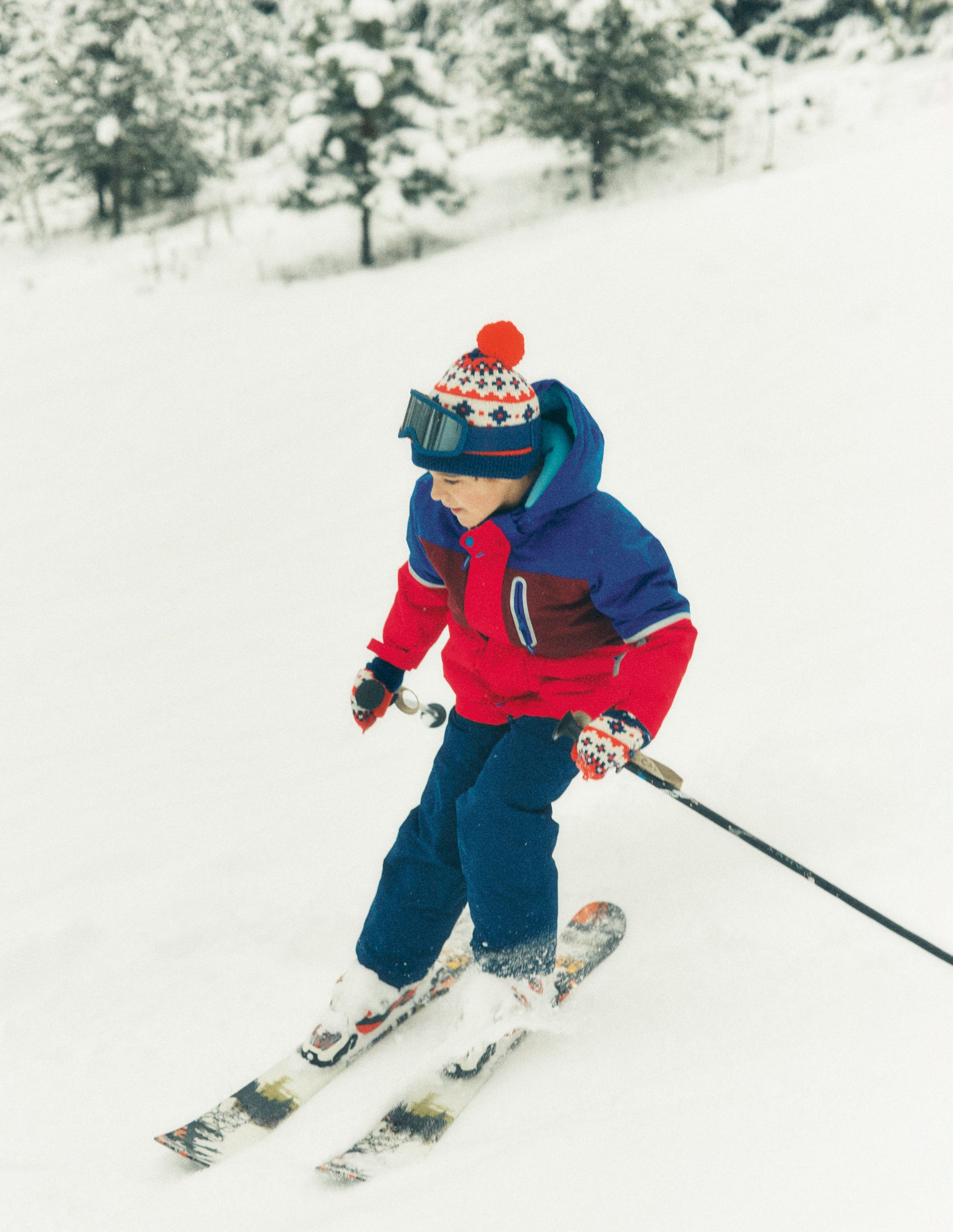 All-Weather Waterproof Coat-Red Chevron Colourclock-1