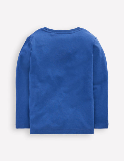 Glow Superstitch T-shirt-Twilight Blue Christmas Car-2