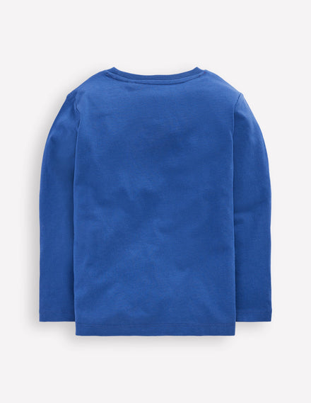 Glow Superstitch T-shirt-Twilight Blue Christmas Car