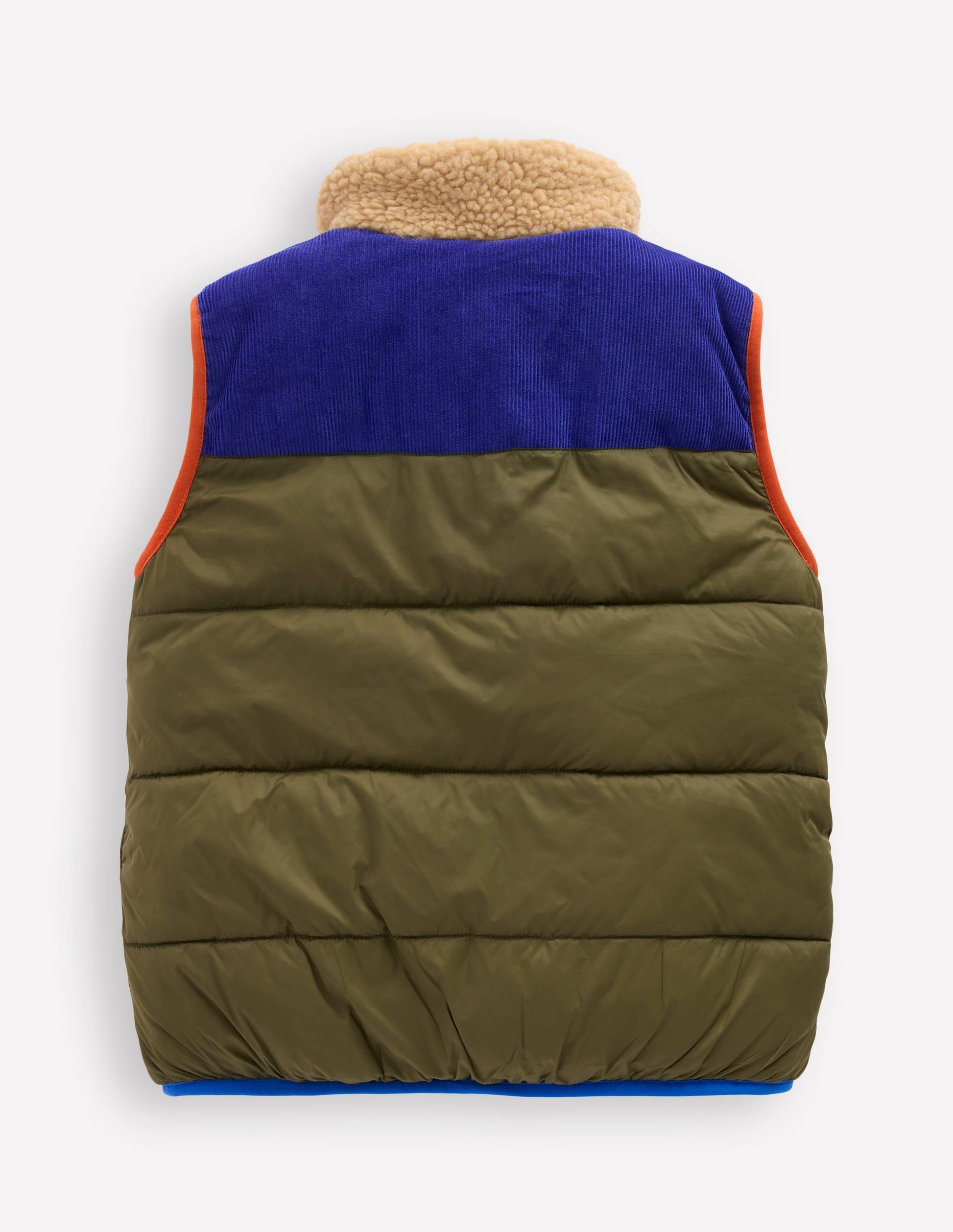 Borg Lined Gilet-Woodland Green-2