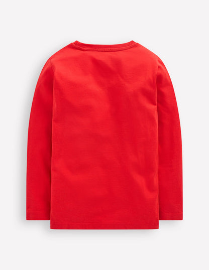 Long Sleeve Novelty 3D T-Shirt-Mars Red Elf-3