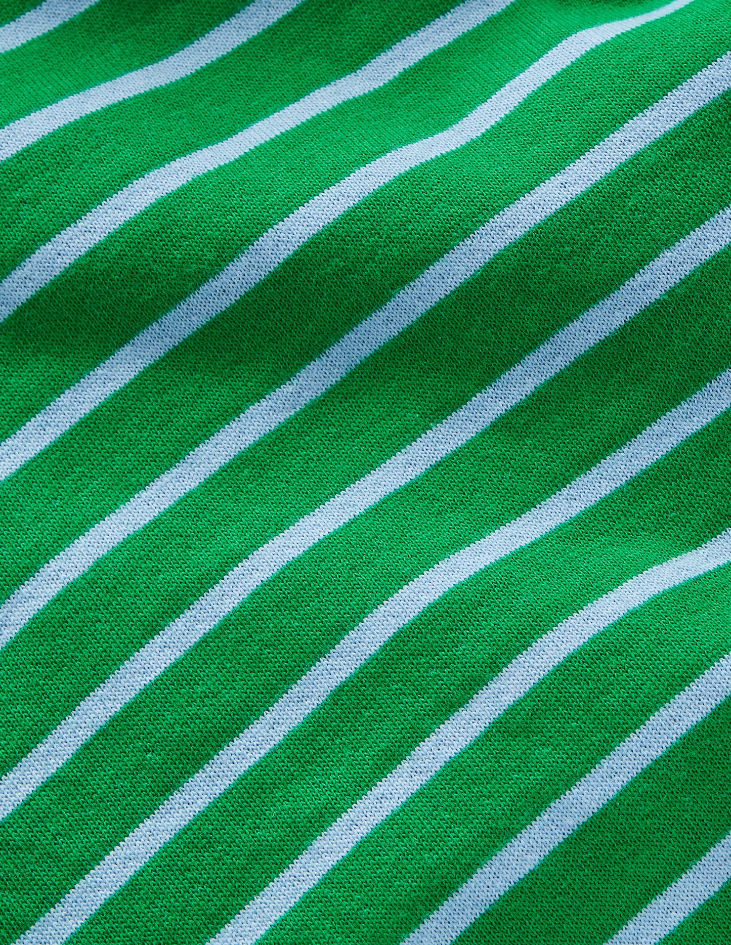 Reversible Long Sleeve T-Shirt-GREEN TAMBOURINE / BLUE