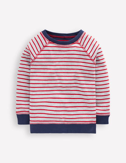 Reversible Long Sleeve T-Shirt-Mars Red/ Medieval Blue-1