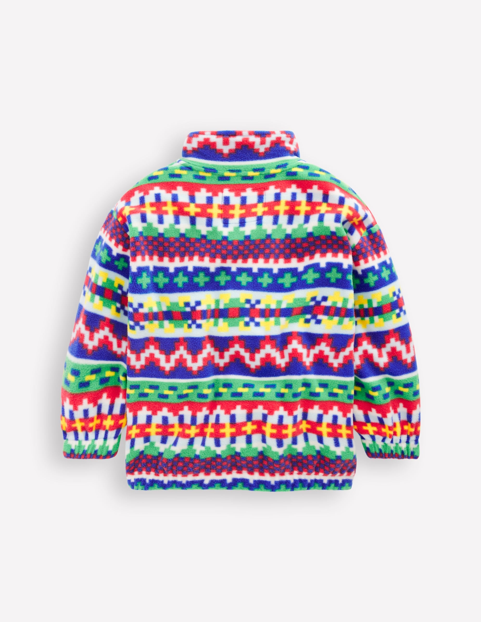 Cosy Geometric Fleece-Multi Fair Isle - Image 2