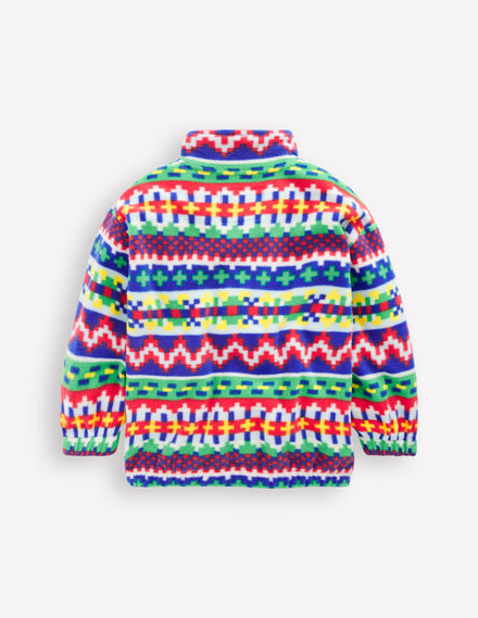 Fair Isle Fleece-Multi Fair Isle