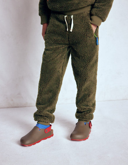 Fleece Joggers-Classic Khaki