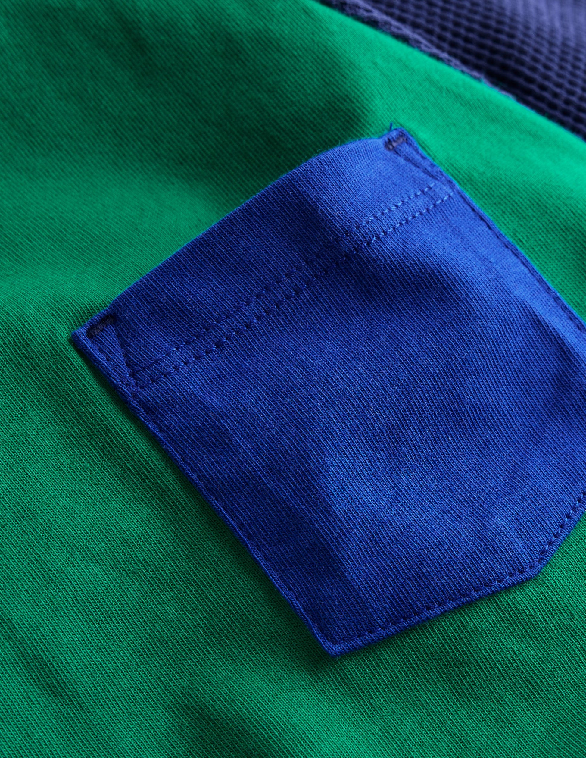 Waffle Mix Raglan-Alpine Green colourblock-4