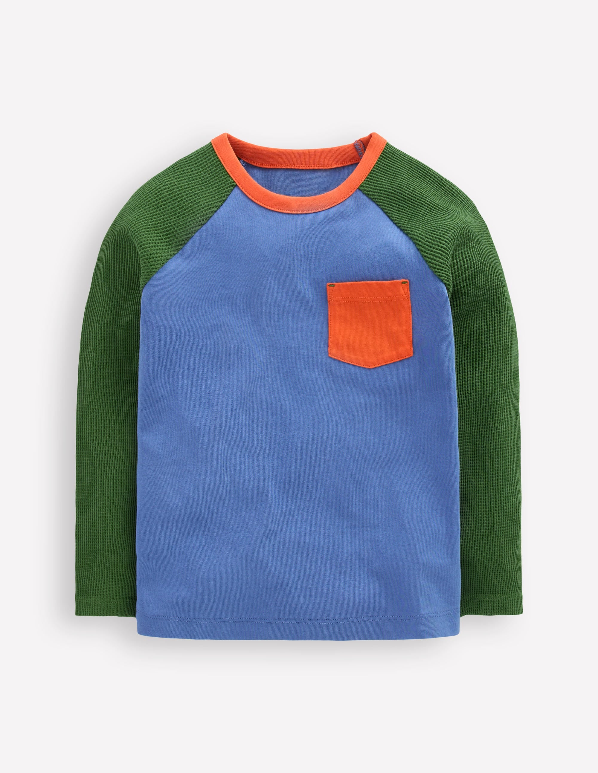 Waffle Mix Raglan-Riverside Colourblock - Image 1
