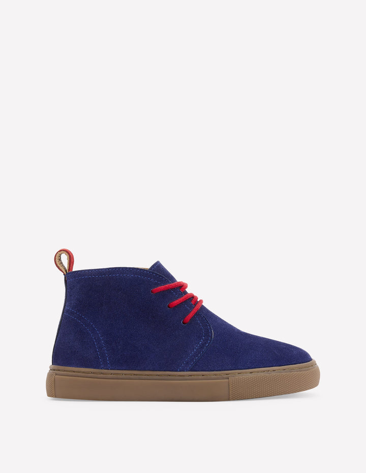 Lace up Desert Boots-College Navy