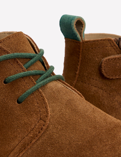 Lace up Desert Boots-Tan-3