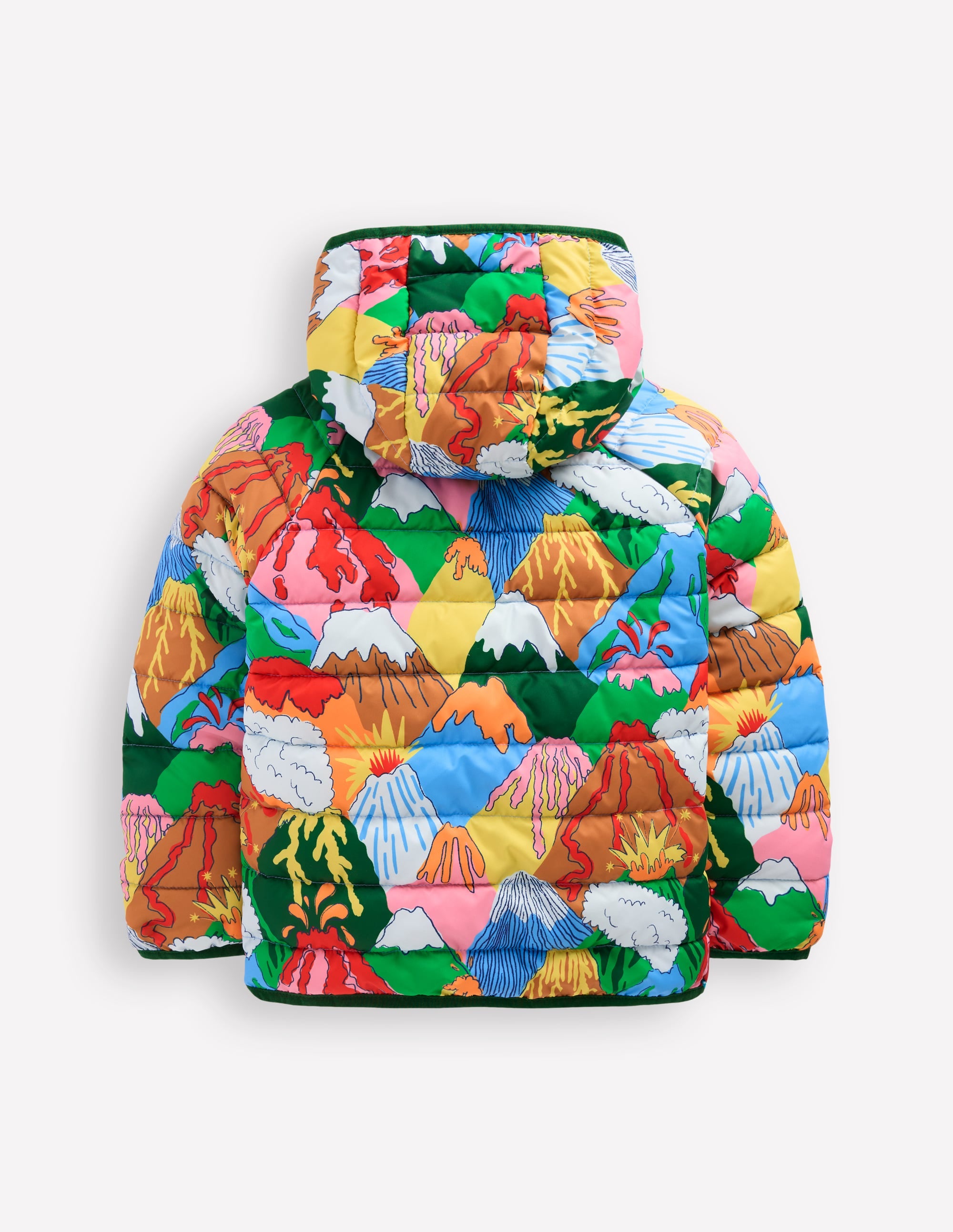 Pack-away Padded Jacket-Multi Volcanoes - Image 5