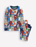 Snug Long John Pyjamas-Multi Arctic Audience
